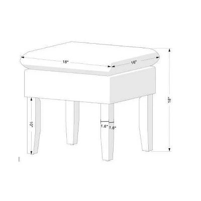 Buffalo Plaid Stool Blue - Threshold™ 6 Buffalo Plaid Stool Blue - Threshold™ - Image 4