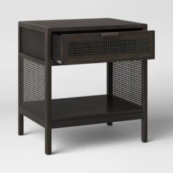 Minsmere Caned Accent Table With Drawer - Threshold™ -Every Space Store GUEST 540b70fe 58ff 4ff9 8824 25510316e5e7