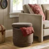 Swivel Storage Ottoman Brown - Threshold™ Designed With Studio McGee -Every Space Store GUEST 5460a609 d54f 4001 97c5 26a82db975cf