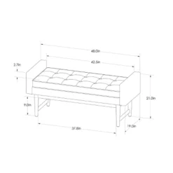 Verken Mid Century Modern Settee Bench - Threshold™ -Every Space Store GUEST 55d19e28 11c4 43f4 9e3e 2403e25a998b