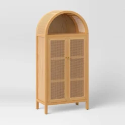 Woven Arched Wood Cabinet - Threshold™ -Every Space Store GUEST 55ee5cc0 3aff 4967 be03 2e31c724f280