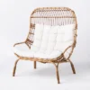 Wicker & Metal Outdoor Patio Chair, Egg Chair Natural - Threshold™ Designed With Studio McGee -Every Space Store GUEST 563d0245 b681 46de b4bf d455c8c4ac02
