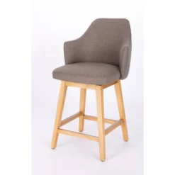 Kinston Swivel Curved Back Upholstered Counter Height Barstool - Threshold™ 23 Kinston Swivel Curved Back Upholstered Counter Height Barstool - Threshold™ -Every Space Store GUEST 585574a8 4152 4afb 9413 75eba22346a7