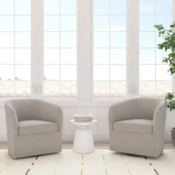 Rhea Swivel Chair In Boucle - Threshold™ -Every Space Store GUEST 58875f08 85a0 49da b3e7 15d4faae0835