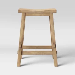 Halifax Farmhouse Wood Counter Height Barstool - Threshold™ -Every Space Store GUEST 5a0c1d55 09cd 4cb0 bf89 3817cf928574