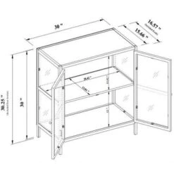 30" Crystal Cove Glass Cabinet Black - Threshold™ Designed With Studio McGee -Every Space Store GUEST 5b71f51a 7630 42b5 9e09 477102ac59f6