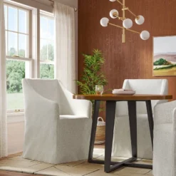 Sloped Arm Slipcovered Dining Chair - Threshold™ -Every Space Store GUEST 5c1d703e 0321 42a6 927d 855298a50ee2 1