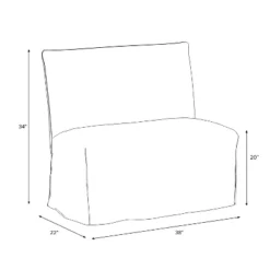 Replacement Slipcover Only For 38" Jean Dining Banquette - Threshold™ -Every Space Store GUEST 5c2f7d33 630b 4cb7 9ebb 2be4ae933d1e