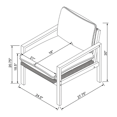 Hallwood Woven Cord Accent Chair Cream - Threshold™ 8 Hallwood Woven Cord Accent Chair Cream - Threshold™ - Image 6