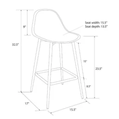 Copley Plastic Counter Height Barstool - Threshold™ -Every Space Store GUEST 5d8c879d 7c9b 442c 977d 3952f7f2ed46