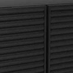 Fluted TV Stand For TVs Up To 55" Black - Threshold™: Entertainment Center With Adjustable Shelves -Every Space Store GUEST 5e38e9c0 ef1d 4fb9 b264 eb2589536705