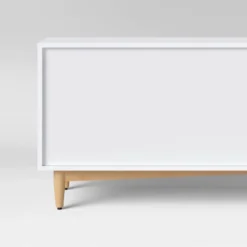 Organic Caned TV Stand For TVs Up To 65" White - Threshold™ -Every Space Store GUEST 6064e0fb 4847 48a7 8be0 7066a2d504f6