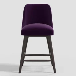 Geller Counter Height Barstool Velvet - Threshold™ -Every Space Store GUEST 60874eb9 e381 42c6 b744 1c21de5693ee