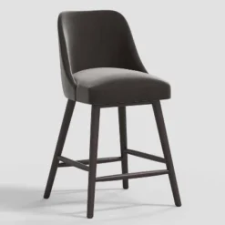Geller Counter Height Barstool In Shiny Velvet - Threshold™ -Every Space Store GUEST 60c08173 838a 4095 a401 7b536564fa97