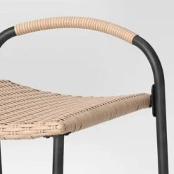 Popperton 2pk Arched Wicker Bar Height Patio Chairs, Outdoor Furniture - Black - Threshold™ Designed With Studio McGee -Every Space Store GUEST 6461d5e1 cebd 4a43 a1ce 3951045fe009