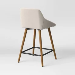 Timo Swivel Counter Height Barstool With Wood - Threshold™ -Every Space Store GUEST 64dd9429 0f24 4eb6 a42e 50ef97790531