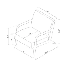 Esters Wood Armchair - Threshold™ -Every Space Store GUEST 671b808a 0f51 4b1b 8bb1 34be7d271a3c