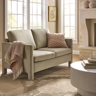Bellfield Fully Upholstered Loveseat Tan - Threshold™ Designed With Studio McGee 3 Bellfield Fully Upholstered Loveseat Tan - Threshold™ Designed With Studio McGee