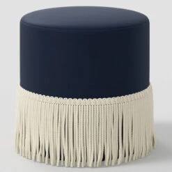 Fringe Drum Ottoman In Velvet - Threshold™ 13 Fringe Drum Ottoman In Velvet - Threshold™ -Every Space Store GUEST 68f1f4fb 90a4 4f56 b1f4 a7da5ce6bff4