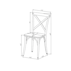 Set Of 2 Malden French Bistro Dining Chair Matte Black - Threshold™ -Every Space Store GUEST 6b977508 73a9 4116 9e94 2128bb0c2126