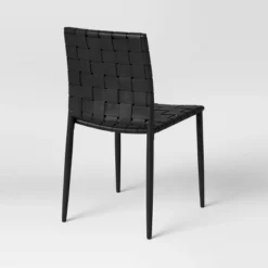 Wellfleet Woven Leather Metal Base Dining Chair - Threshold™ -Every Space Store GUEST 6d59ee03 4e98 40d3 8283 9f9d59e1aec5