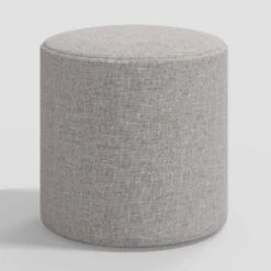 Round Thalia Ottoman In Textured Linen - Threshold™ -Every Space Store GUEST 6da3dd3e 553d 4c4e 8f58 cb5cd3d9d7ec
