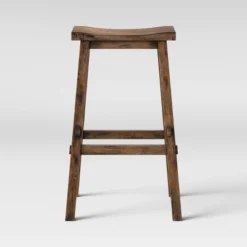 Halifax Farmhouse Wood Barstool - Threshold -Every Space Store GUEST 6dfda995 526e 462e afb8 b5f852a1ba27