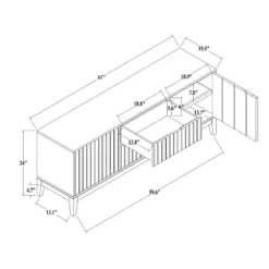 Thousand Oaks Wood Scalloped TV Stand For TVs Up To 60" - Threshold™ Designed With Studio McGee 18 Thousand Oaks Wood Scalloped TV Stand For TVs Up To 60" - Threshold™ Designed With Studio McGee -Every Space Store GUEST 6eb78357 bdca 4768 81d1 c6707913672b