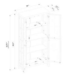 Bountiful Wood And Glass Tall Cabinet - Threshold™ Designed With Studio McGee -Every Space Store GUEST 6ee1338d 097f 4cfb b2df da976038b2e6