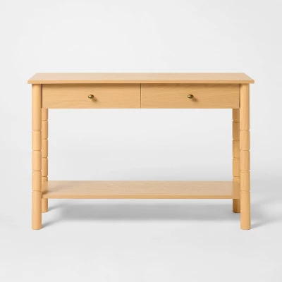 48" Modern Wooden Console Table With Drawer Brown - Threshold™ Designed With Studio McGee 4 48" Modern Wooden Console Table With Drawer Brown - Threshold™ Designed With Studio McGee - Image 2