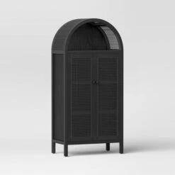 Woven Arched Wood Cabinet - Threshold™ -Every Space Store GUEST 71d7b8e7 0b8a 4c88 af3c ece9ad48100b