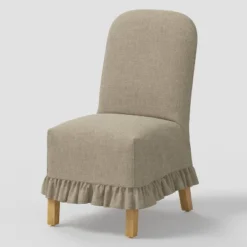 Replacement Ruffled Slipcover Only For Rounded Back Dining Chair - Threshold™ -Every Space Store GUEST 7571f485 4c40 4f4d bbf2 344571b2a144