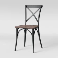 Set Of 2 Malden French Bistro Dining Chair Matte Black - Threshold™ -Every Space Store GUEST 7683bba0 7bf8 4170 bffe 59f2f1dccc92