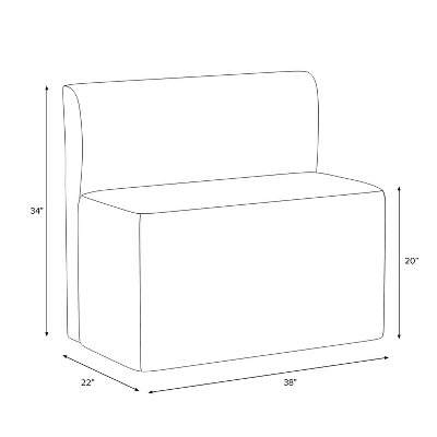 38" Cora Dining Banquette - Threshold™ 7 38" Cora Dining Banquette - Threshold™ - Image 5