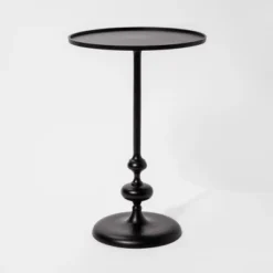 Londonberry Turned Metal Accent Table Black - Threshold -Every Space Store GUEST 78009dd0 dddf 4ac6 a4fc d2665f9d9972