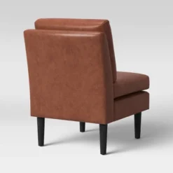 Gelbin Faux Leather Slipper Chair With Wood Legs - Threshold™ -Every Space Store GUEST 79c6f7f3 f809 4654 bfbb 3f8fdad22532