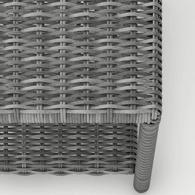 Monroe Wicker Patio Coffee Table - Gray - Threshold™ 5 Monroe Wicker Patio Coffee Table - Gray - Threshold™ - Image 3