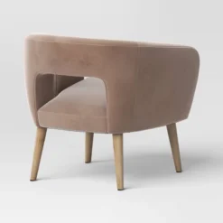 Barrel Open Back Accent Chair Velvet Camel - Threshold™ -Every Space Store GUEST 7cda3f6e f279 4070 a7ef 92b757c1d401