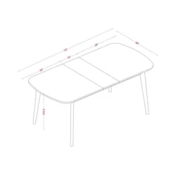 Astrid Mid-Century Drop Leaf Dining Table - Threshold™ -Every Space Store GUEST 804508c4 e30b 4c64 8f04 e4df960068df