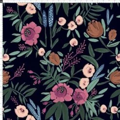 Geller Modern Counter Height Barstool In Botanical Grant Floral Ink - Threshold™ -Every Space Store GUEST 82426902 4614 4afe ab09 ea4d76a2f67f