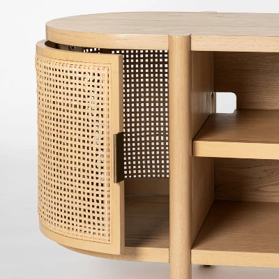 Portola Hills Caned Door TV Stand For TVs Up To 60" - Threshold™ Designed With Studio McGee 5 Portola Hills Caned Door TV Stand For TVs Up To 60" - Threshold™ Designed With Studio McGee - Image 3