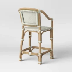Parksley Rattan And Woven Counter Height Barstool White - Threshold™ -Every Space Store GUEST 85a3cbc1 515c 4385 be24 e88f92678a50