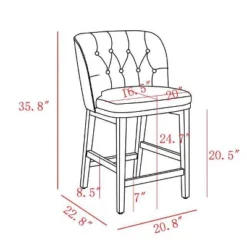 Winfall Tufted Barrel Counter Height Barstool Linen - Threshold™ -Every Space Store GUEST 862591f2 c5d6 4cbd b107 373f25260e5a