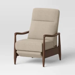 Dusk Mid-Century Wooden Arm Recliner - Threshold™ -Every Space Store GUEST 8847a956 a9d1 4f39 9606 b945601b21b9