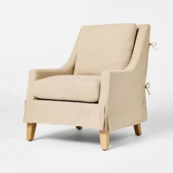 Camas Slipcover Accent Chair Khaki - Threshold™ Designed With Studio McGee