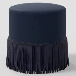 Fringe Drum Ottoman In Velvet - Threshold™ 14 Fringe Drum Ottoman In Velvet - Threshold™ -Every Space Store GUEST 89cc8c26 1b6e 442c be6f 38a24318b094