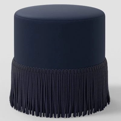 Fringe Drum Ottoman In Velvet - Threshold™ 8 Fringe Drum Ottoman In Velvet - Threshold™ - Image 6