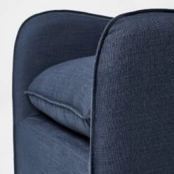 Slipcover Style Upholstered Swivel Accent Chair Blue - Threshold™ Designed With Studio McGee -Every Space Store GUEST 89fc2cdb 68df 40b1 b1d0 d52c26606667