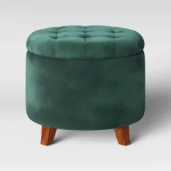 Tufted Round Storage Ottoman - Threshold -Every Space Store GUEST 8b462eb1 b29f 4321 ac3f 6b969ee2a18b
