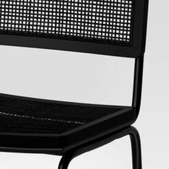 Errol Cane And Wood Counter Height Barstool With Metal Legs Black - Threshold™ -Every Space Store GUEST 8d531c38 f04f 47f8 a38f a23cf11cc959